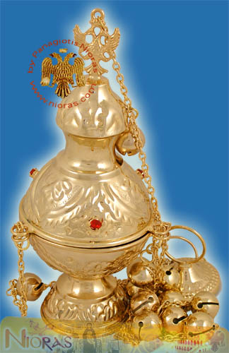 Russian Style A Church Censer Gold Plated